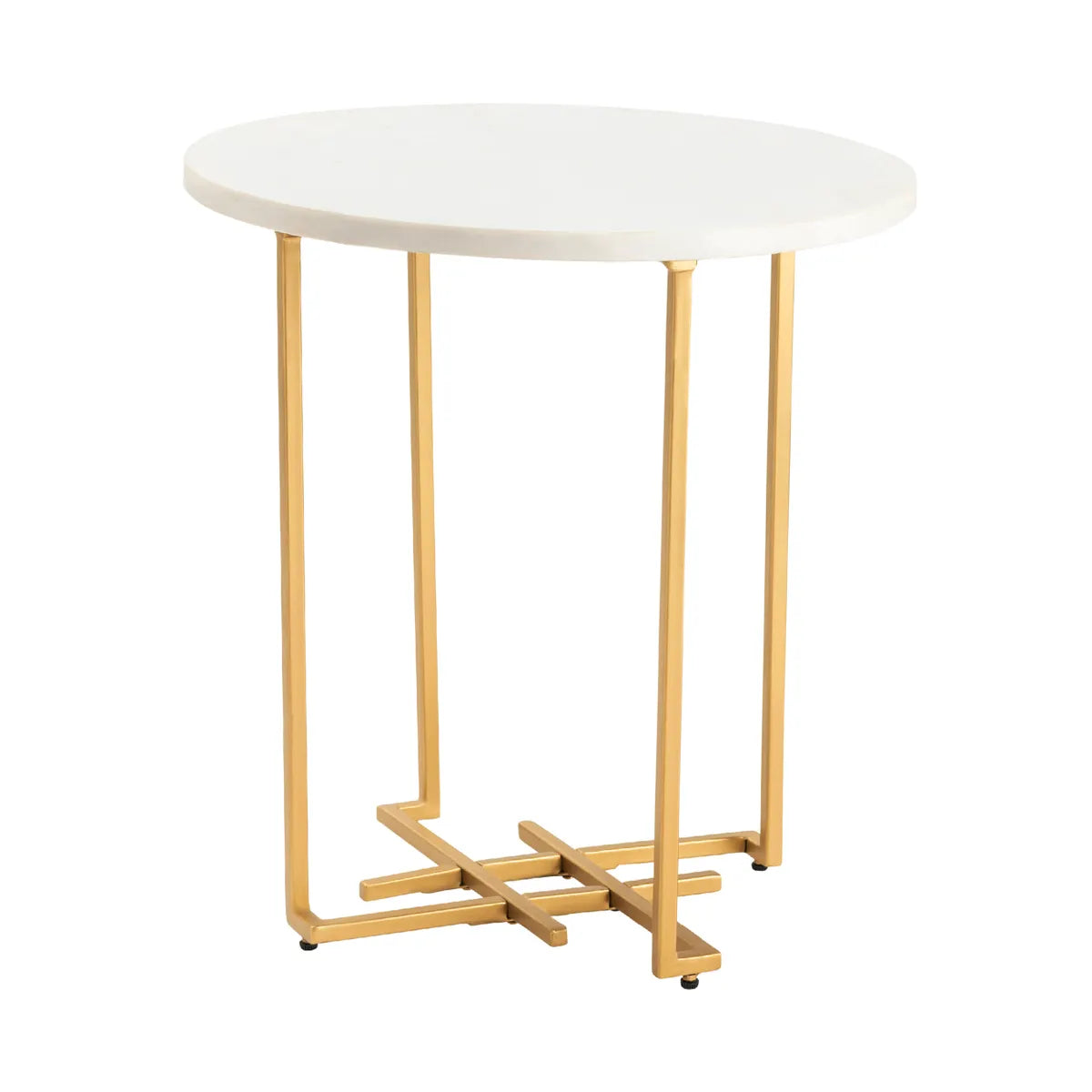 Langwell End Table (Set of 2) - Round - Square - Metal Frame