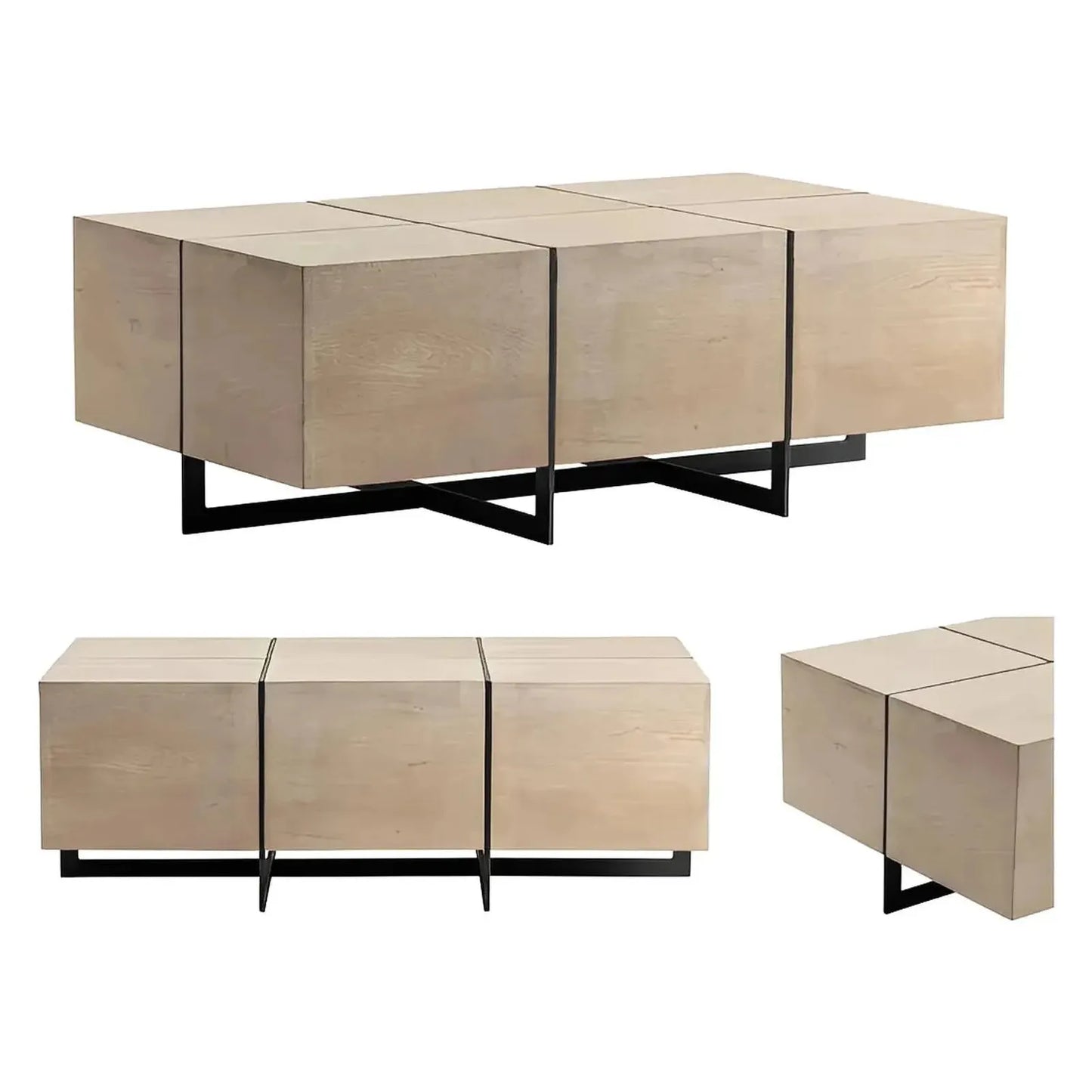 Norwood Block Base Cocktail or Coffee Table