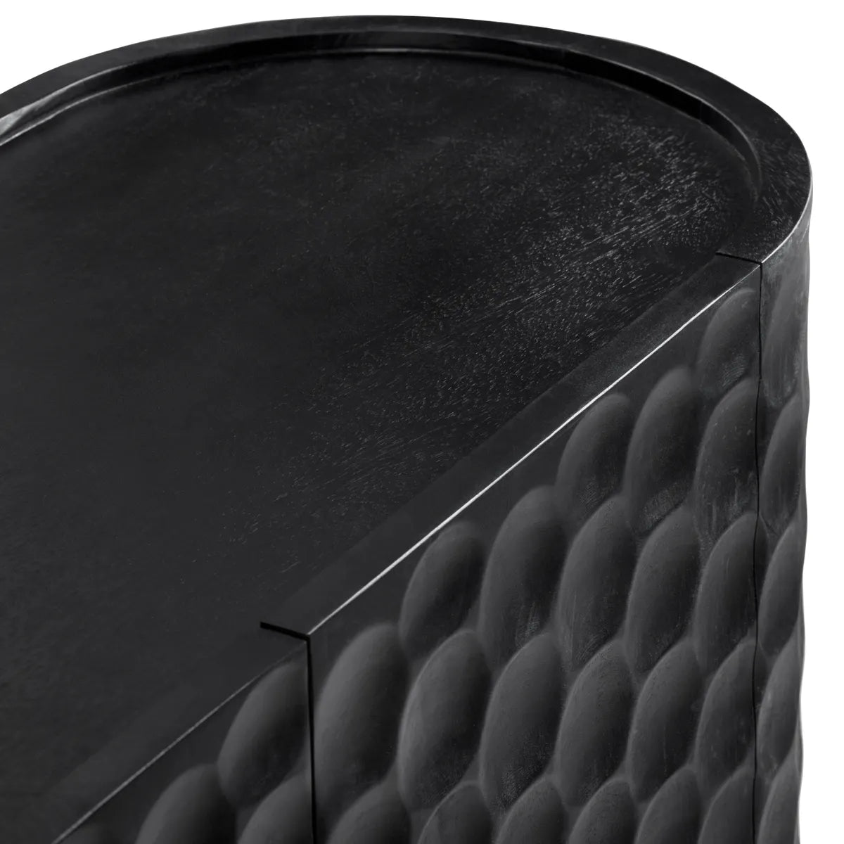 Langdon Four-Door Sideboard (Black) - Black - Transitional