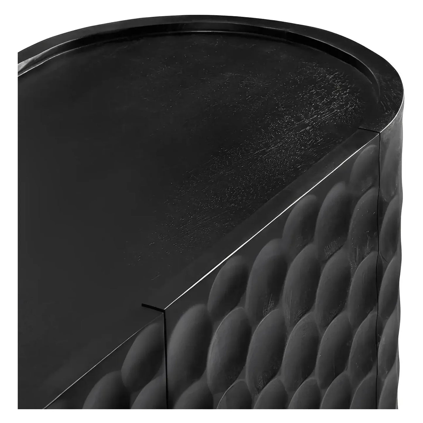 Langdon Four-Door Sideboard (Black) - Black - Transitional