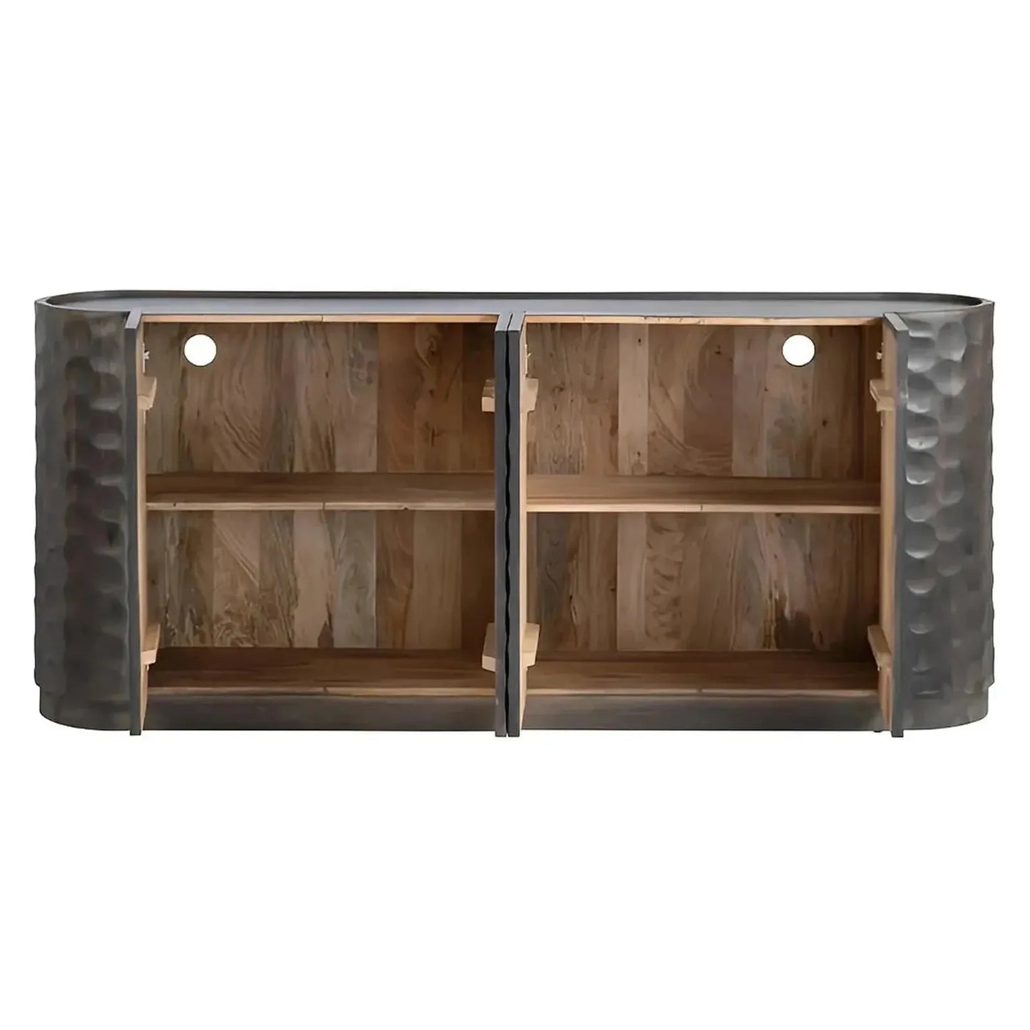 Merrifield Brown Four-Door Sideboard - Brown - Transitional