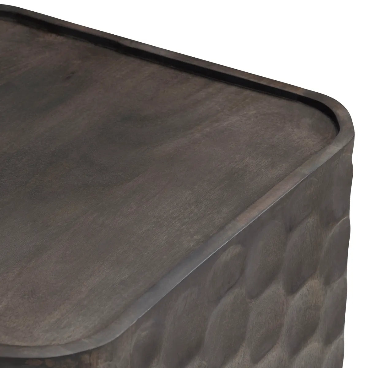 Garyt Square Hammered Metal End Table – Bronze Finish (Set of 2)