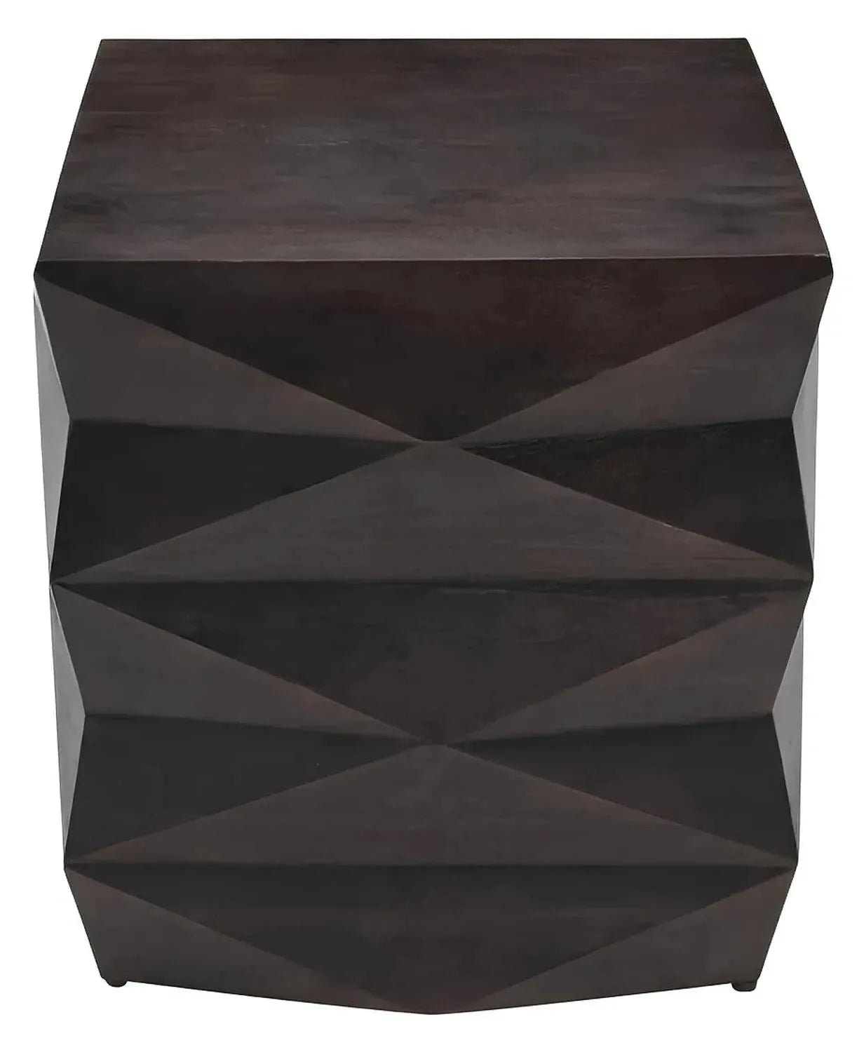 Briarcliff Faceted End Table – Dark Espresso Finish (Set of 2)