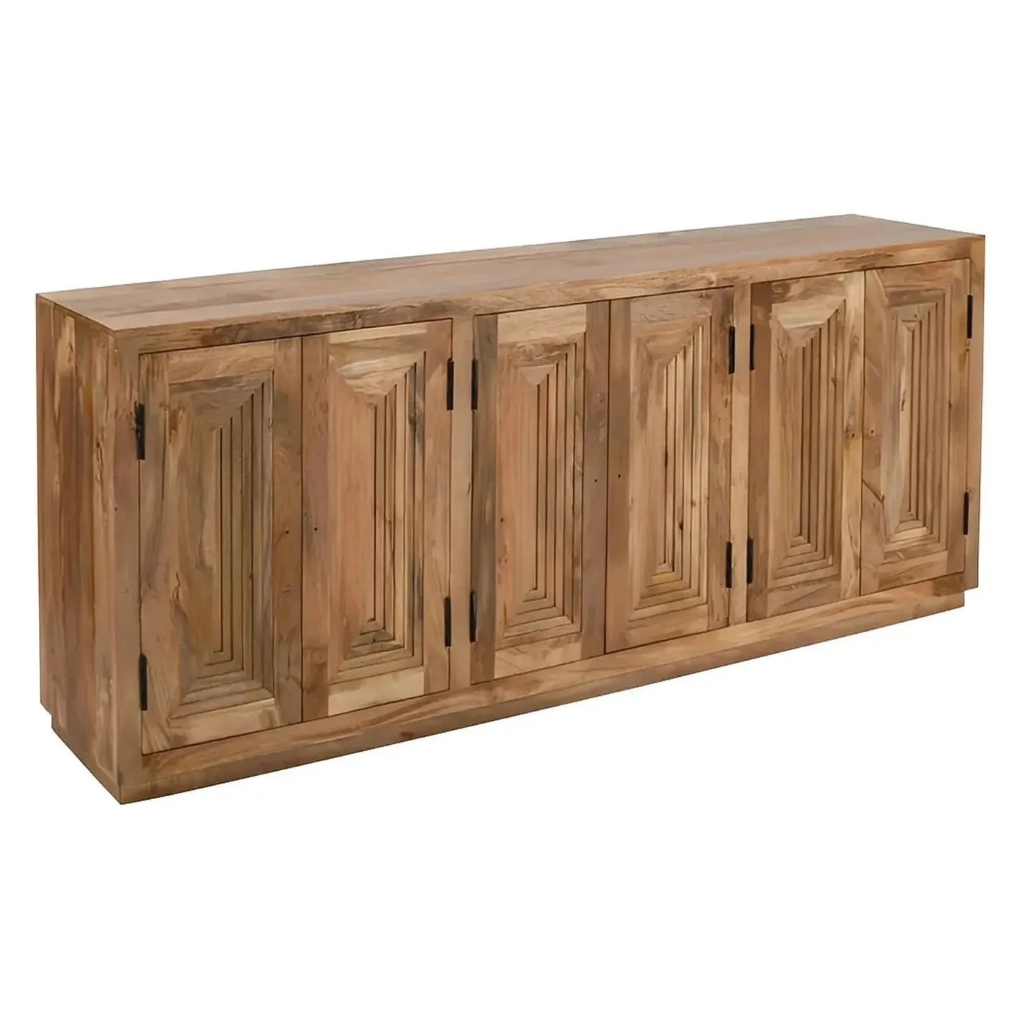 Norwick Six-Door Sideboard - Natural - Transitional