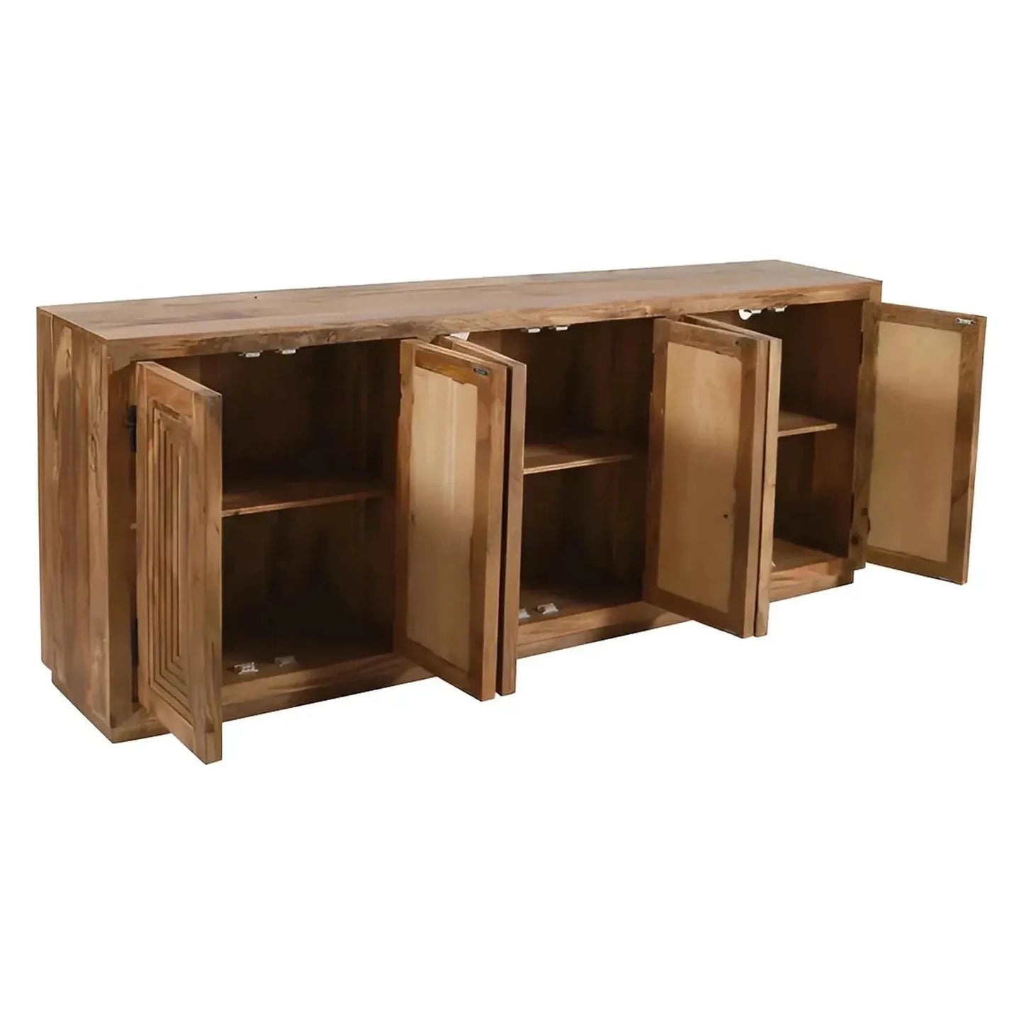 Norwick Six-Door Sideboard - Natural - Transitional