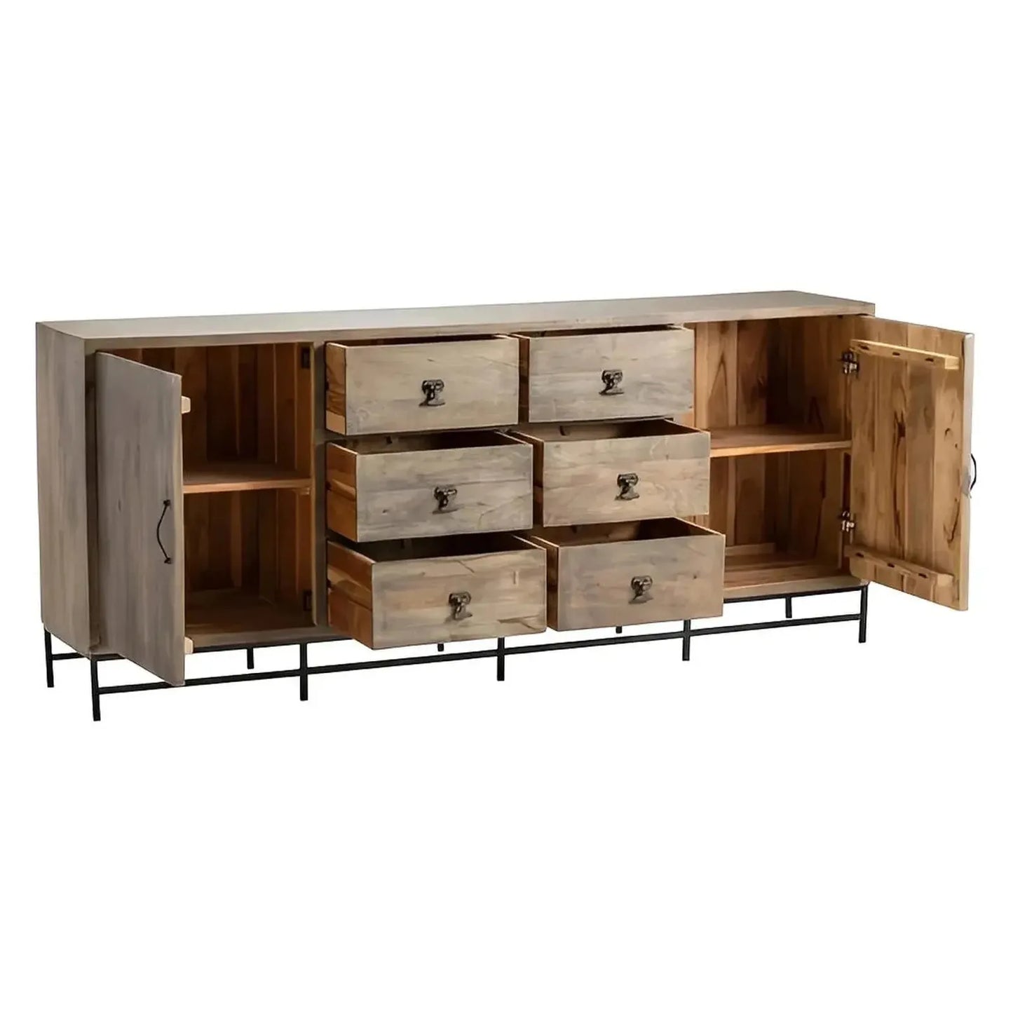 Silverton Sideboard, Buffet, or Credenza | 80 x 16 x 34 (in)