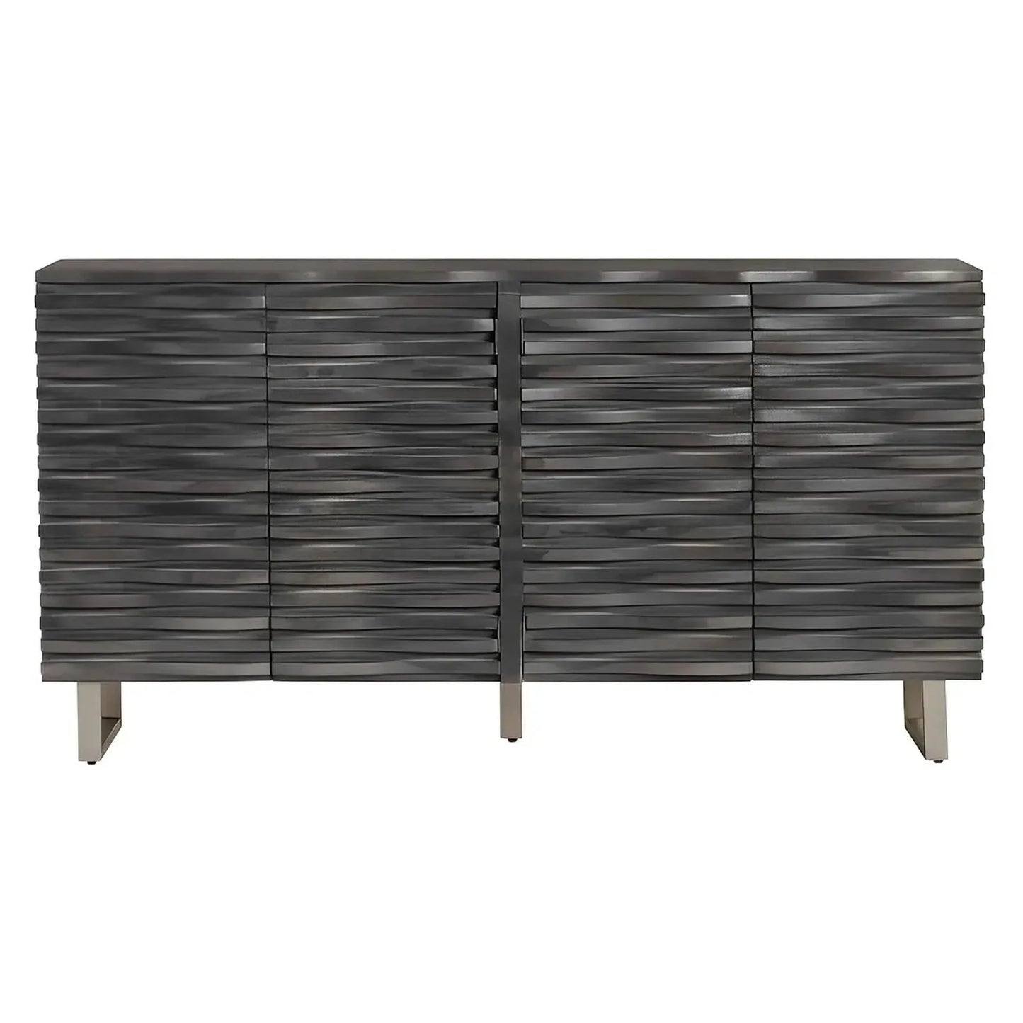 Oakvale Wave Sideboard - Grey - Contemporary, Transitional