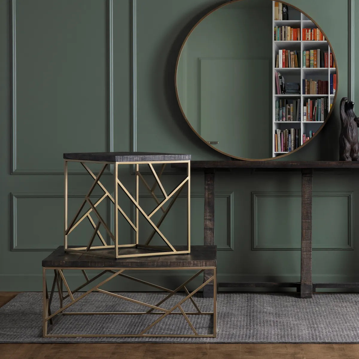 Harrington Geometric Square Cocktail or Coffee Table