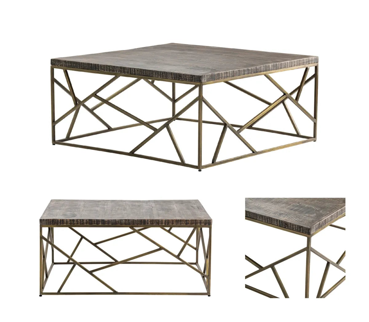Harrington Geometric Square Cocktail or Coffee Table