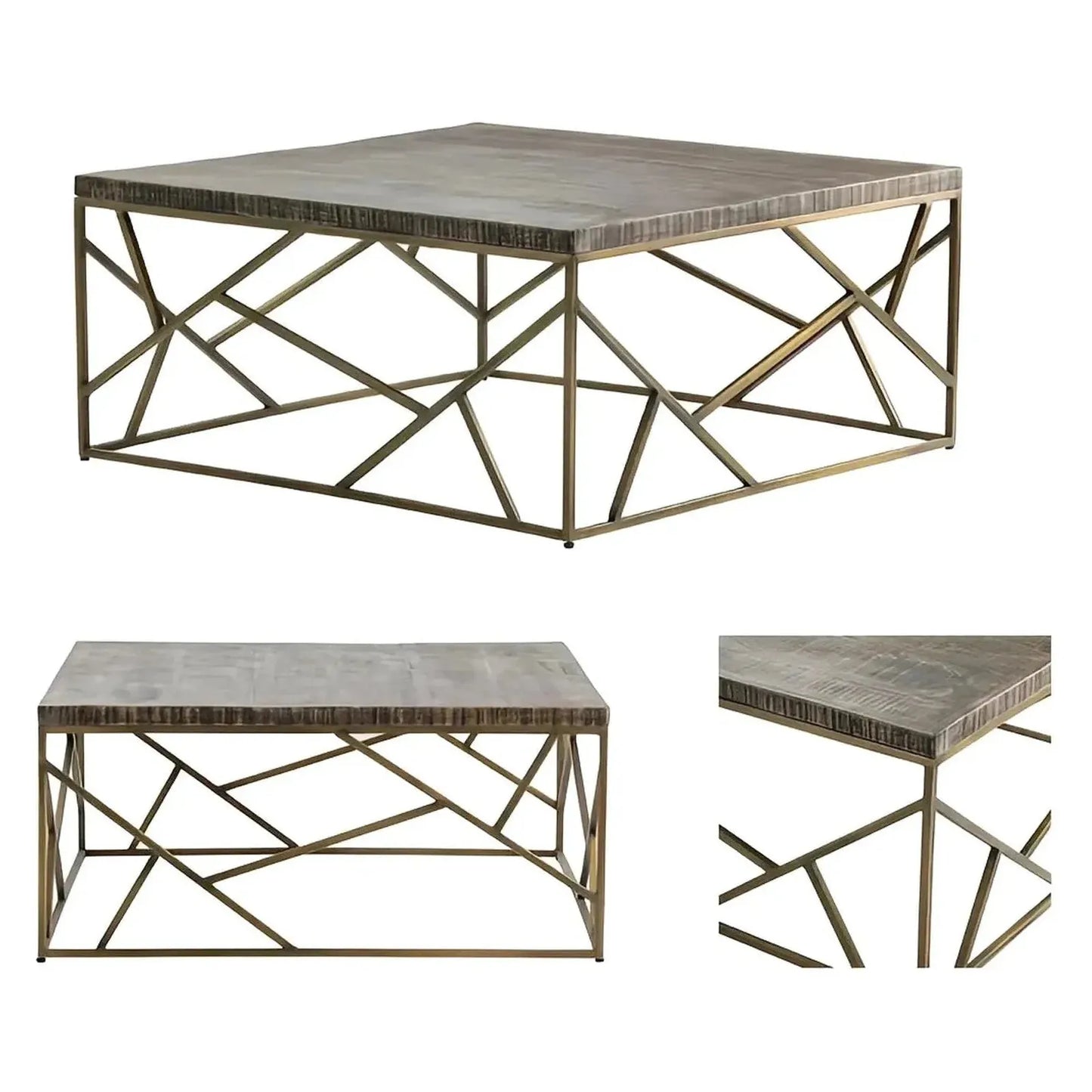 Harrington Geometric Square Cocktail or Coffee Table