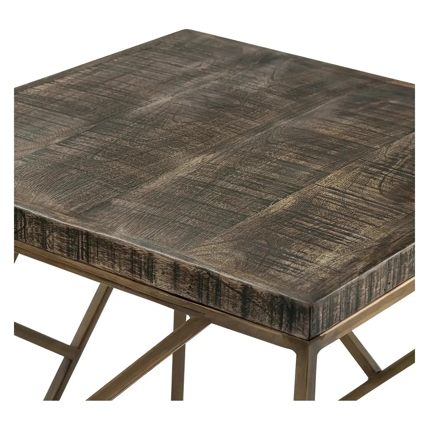 Harrington End Table (Set of 2) - Square - Metal Frame