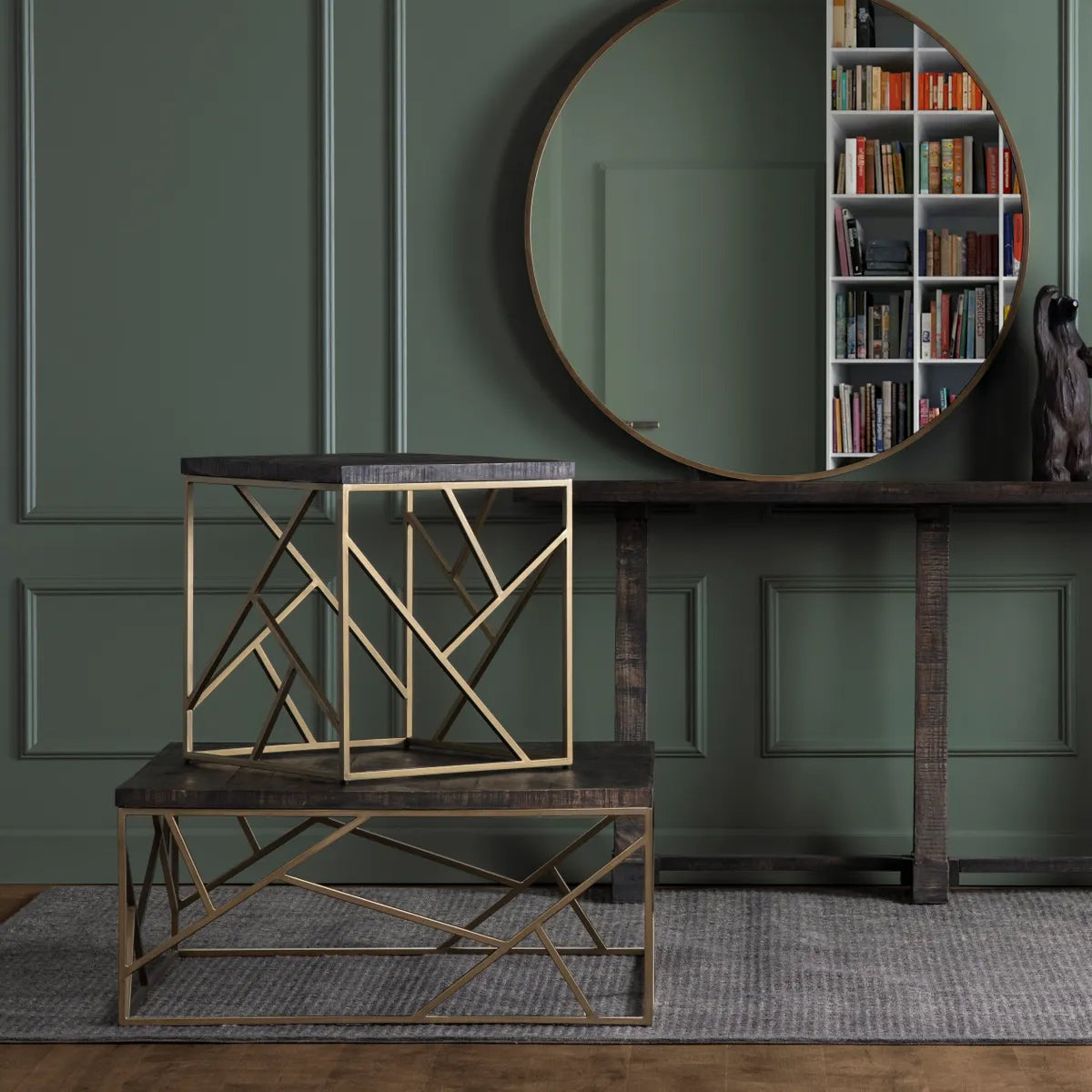 Harrington End Table (Set of 2) - Square - Metal Frame
