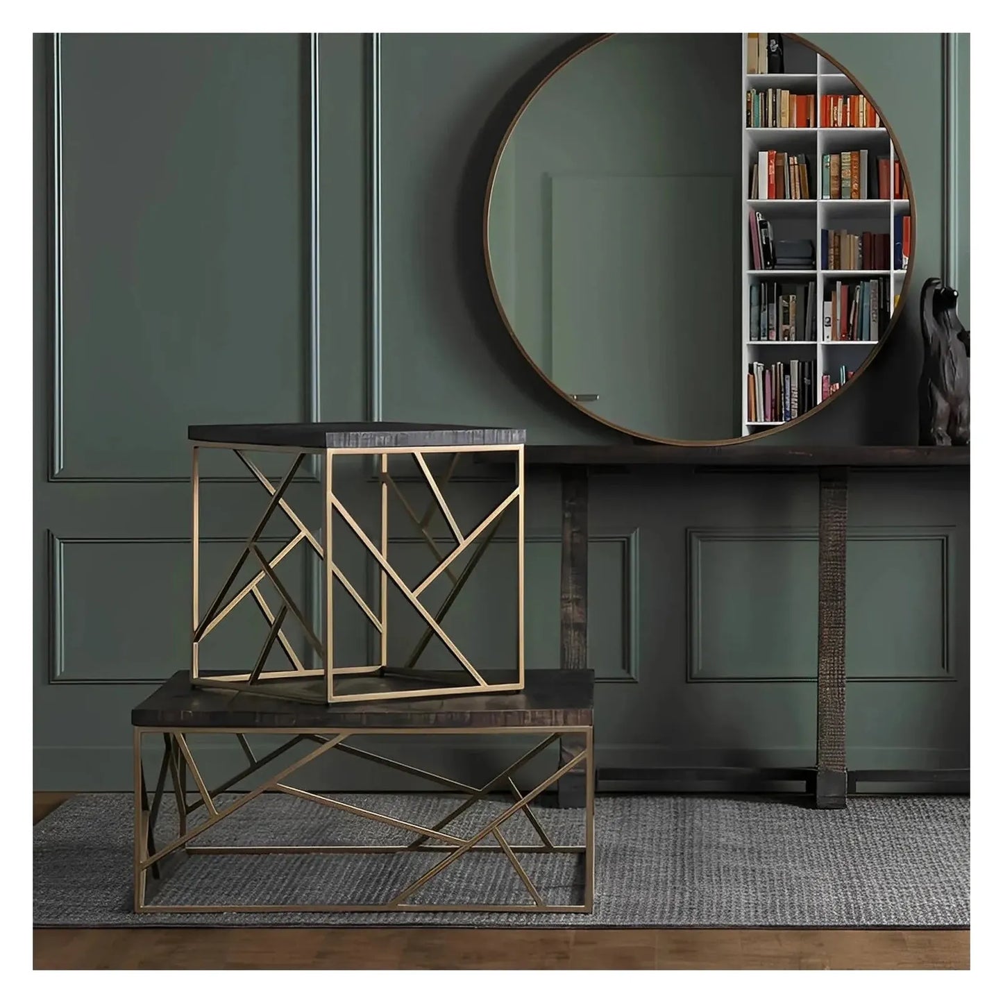 Harrington End Table (Set of 2) - Square - Metal Frame