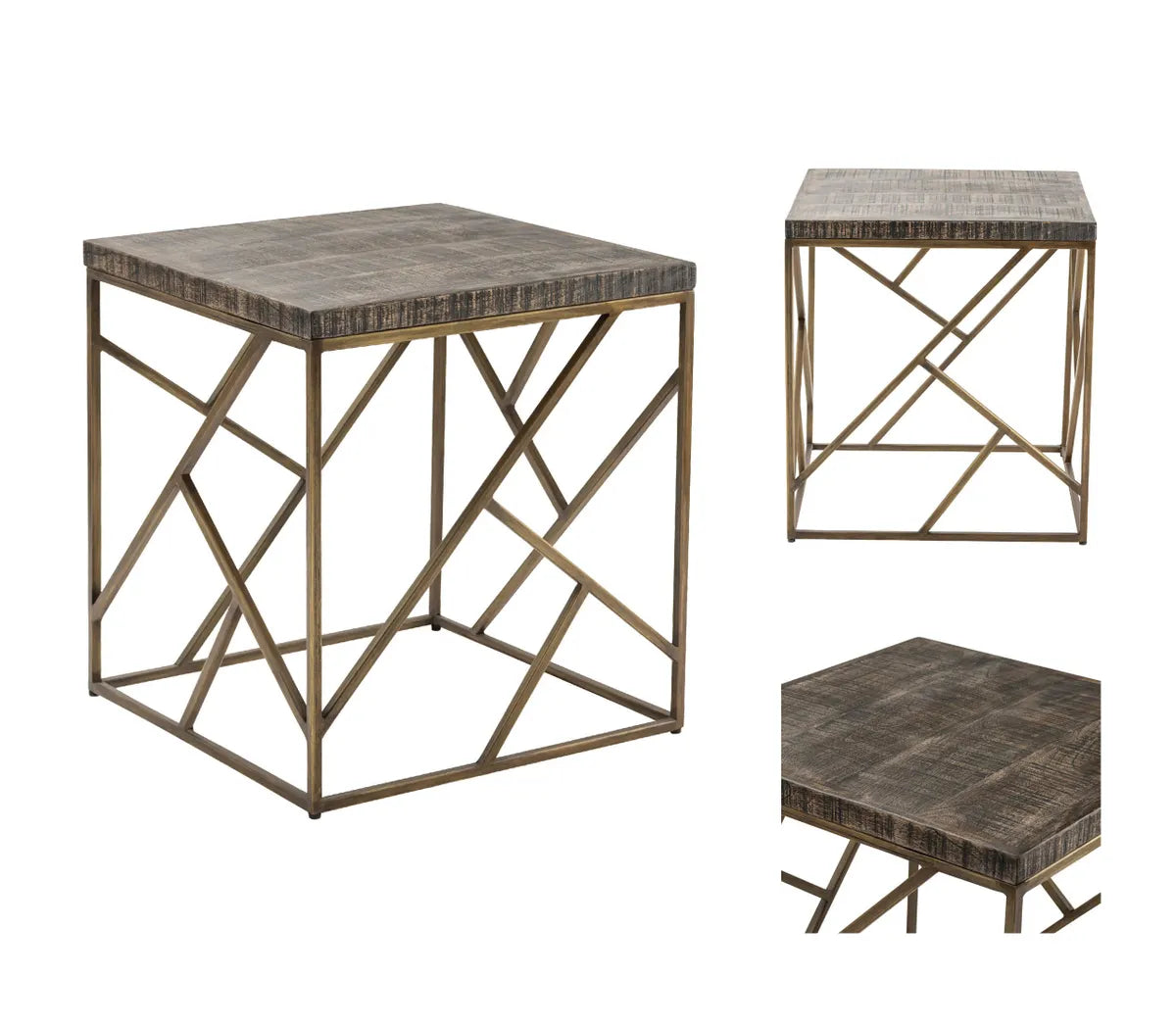 Harrington End Table (Set of 2) - Square - Metal Frame