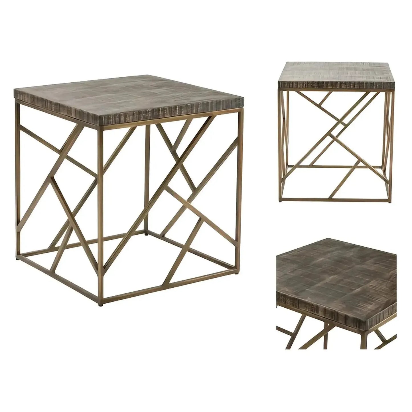 Harrington End Table (Set of 2) - Square - Metal Frame