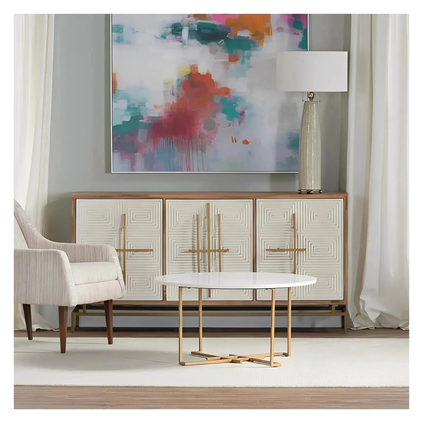 Falmouth Sideboard, Buffet, or Credenza | 69 x 16 x 34 (in)