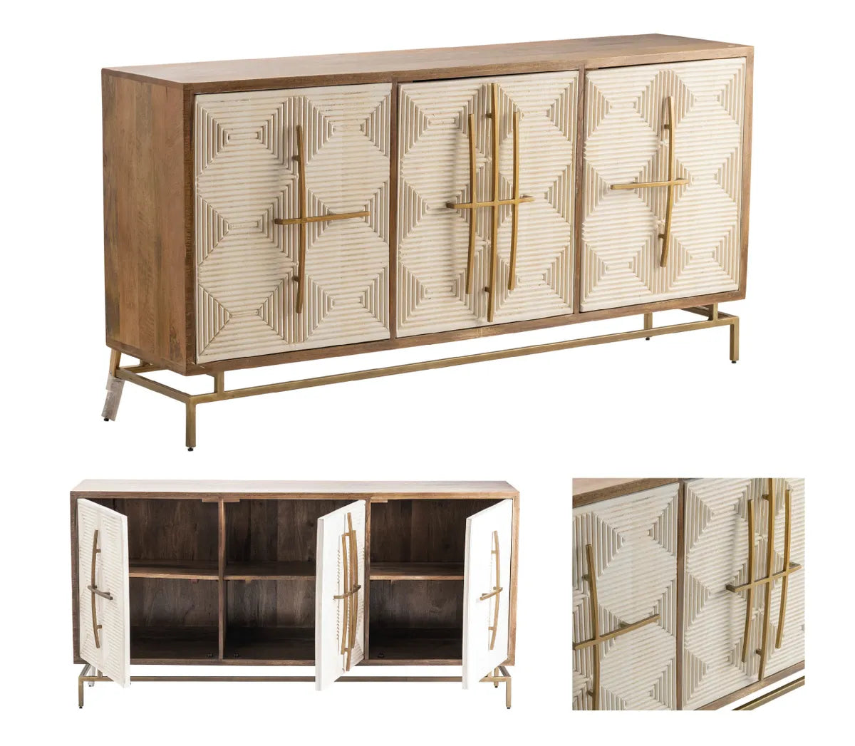 Falmouth Sideboard, Buffet, or Credenza | 69 x 16 x 34 (in)