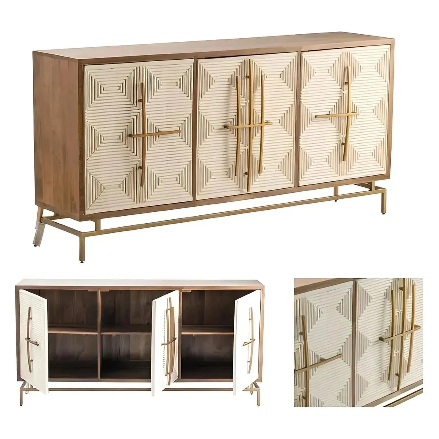 Falmouth Sideboard, Buffet, or Credenza | 69 x 16 x 34 (in)