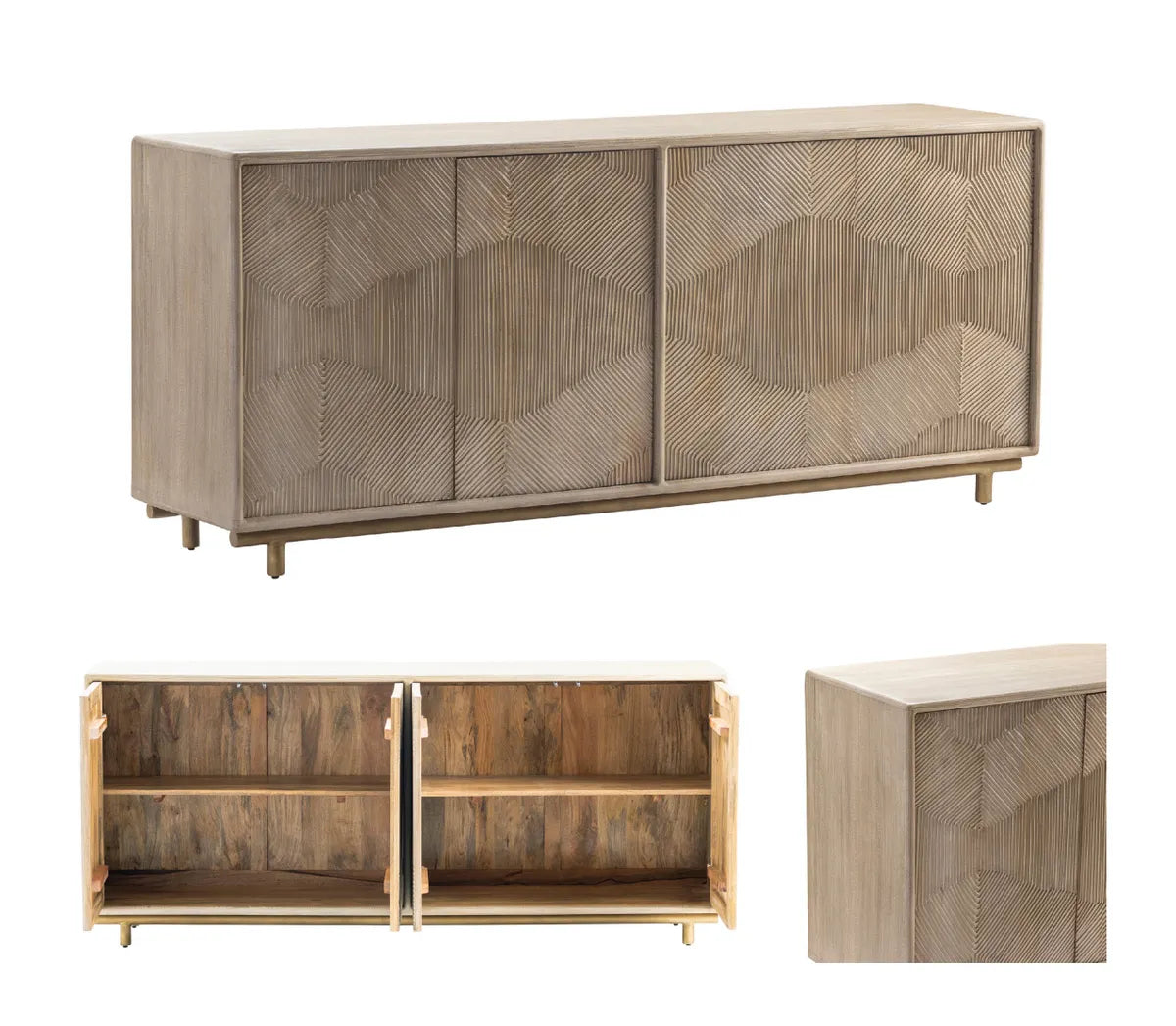 Elmridge Sideboard, Buffet, or Credenza | 79 x 19 x 34 (in)