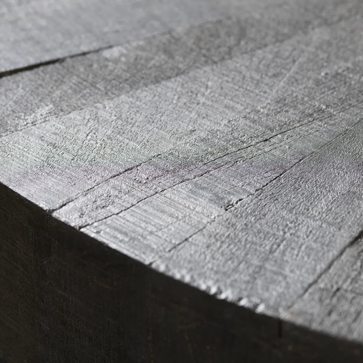 Harper Charred Wood Cocktail or Coffee Table