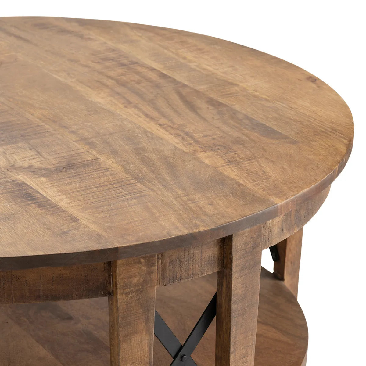 Foxhaven Round Shelf Cocktail or Coffee Table
