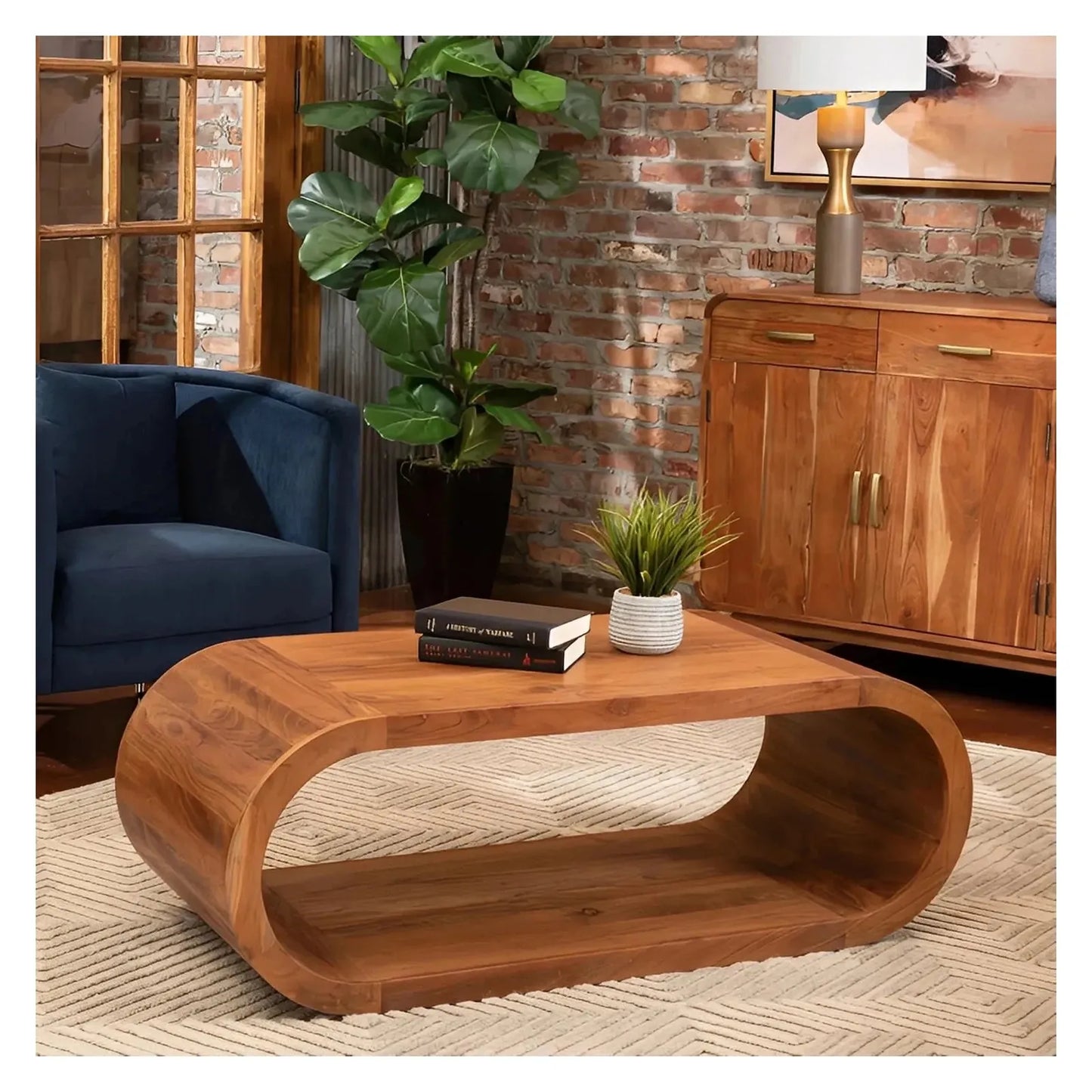 Kingstyn Curved Edge Cocktail or Coffee Table II