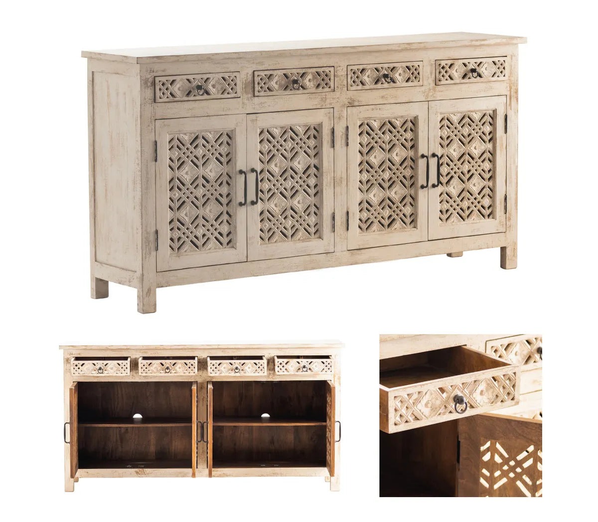 Lexington Sideboard, Buffet, or Credenza | 73 x 17 x 38 (in)
