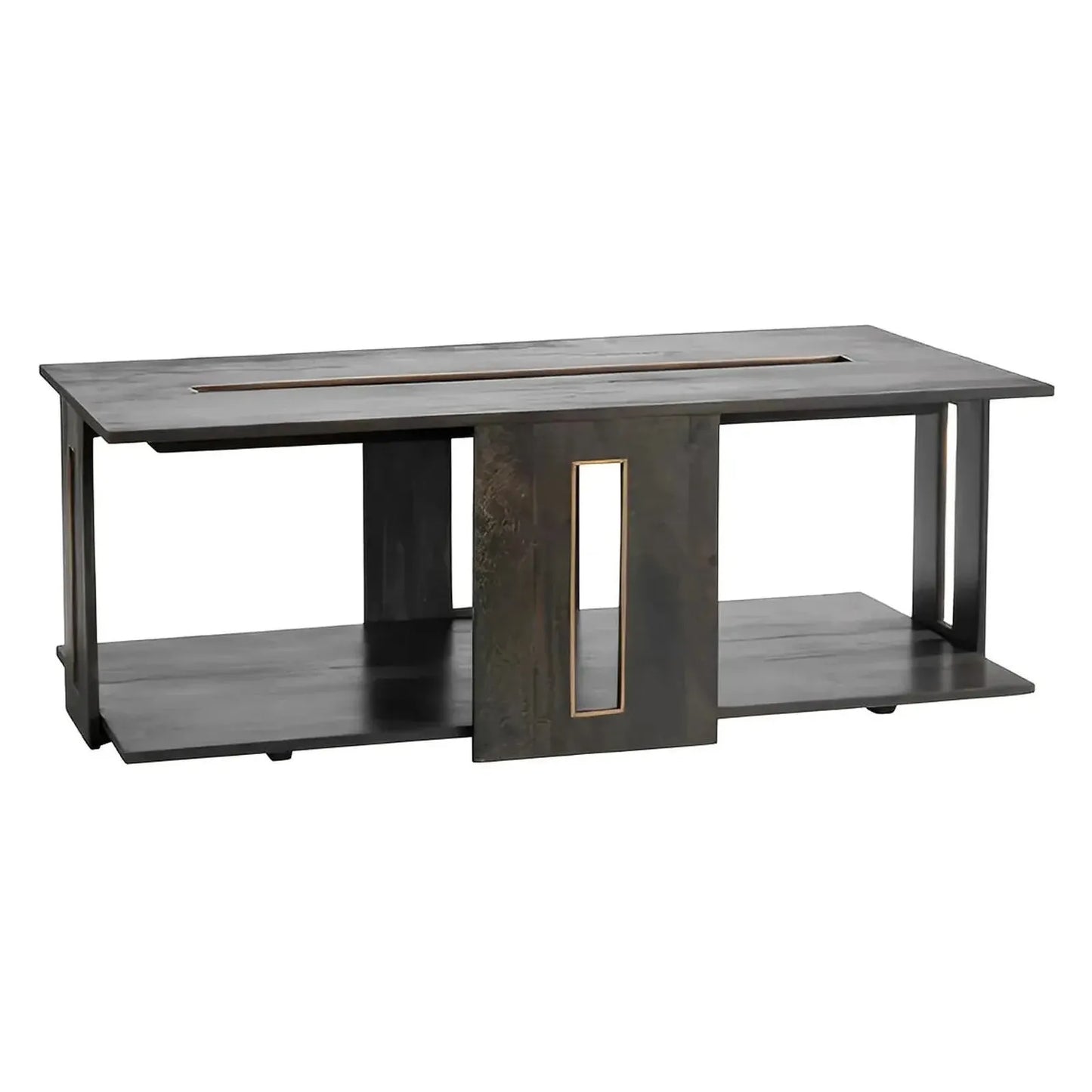 Harrington Modern Inset Panel Cocktail or Coffee Table