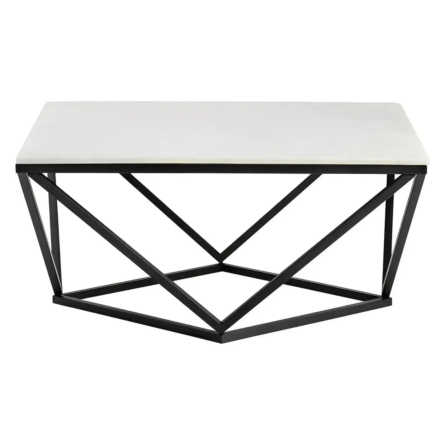 Somerset Geometric Marble Cocktail or Coffee Table