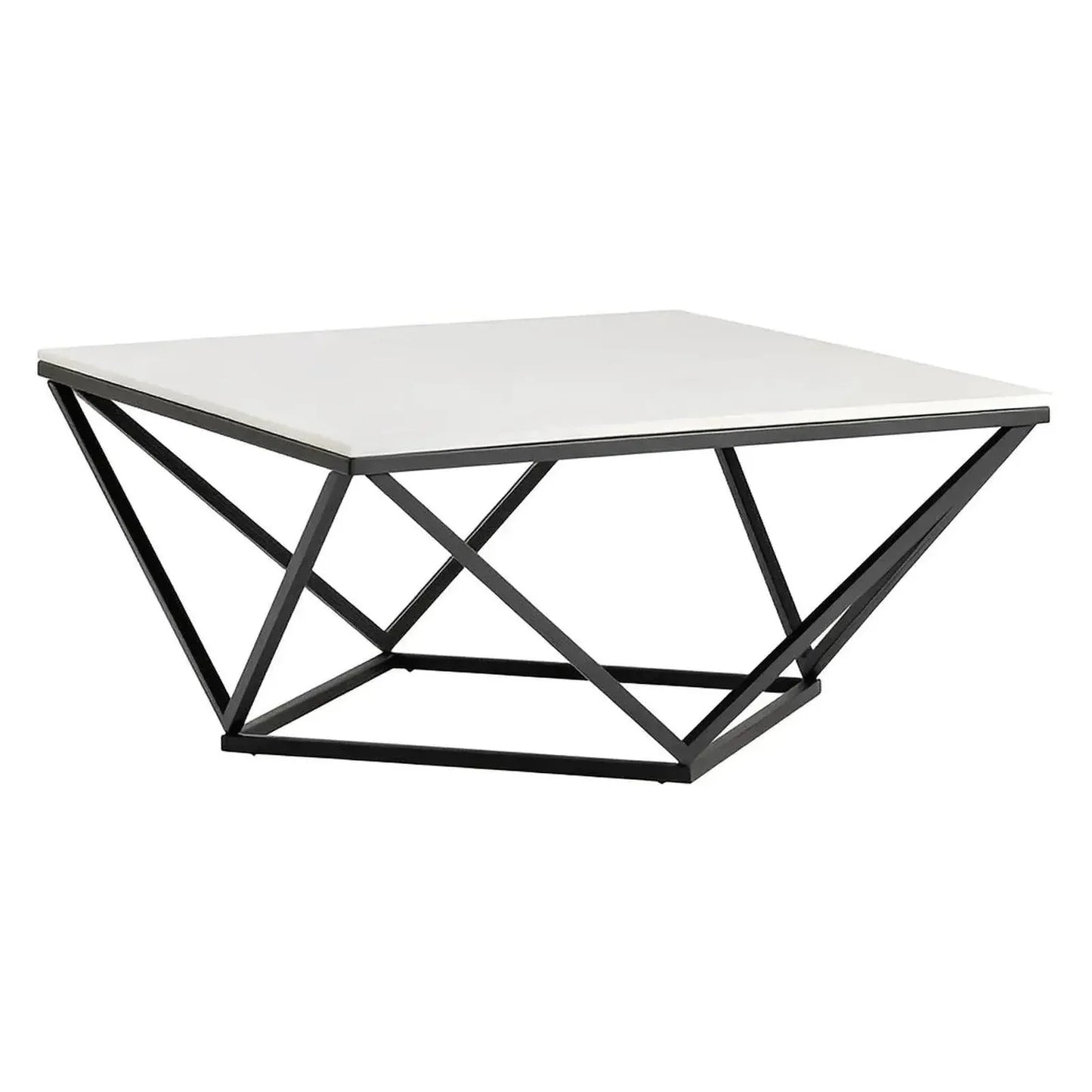 Somerset Geometric Marble Cocktail or Coffee Table