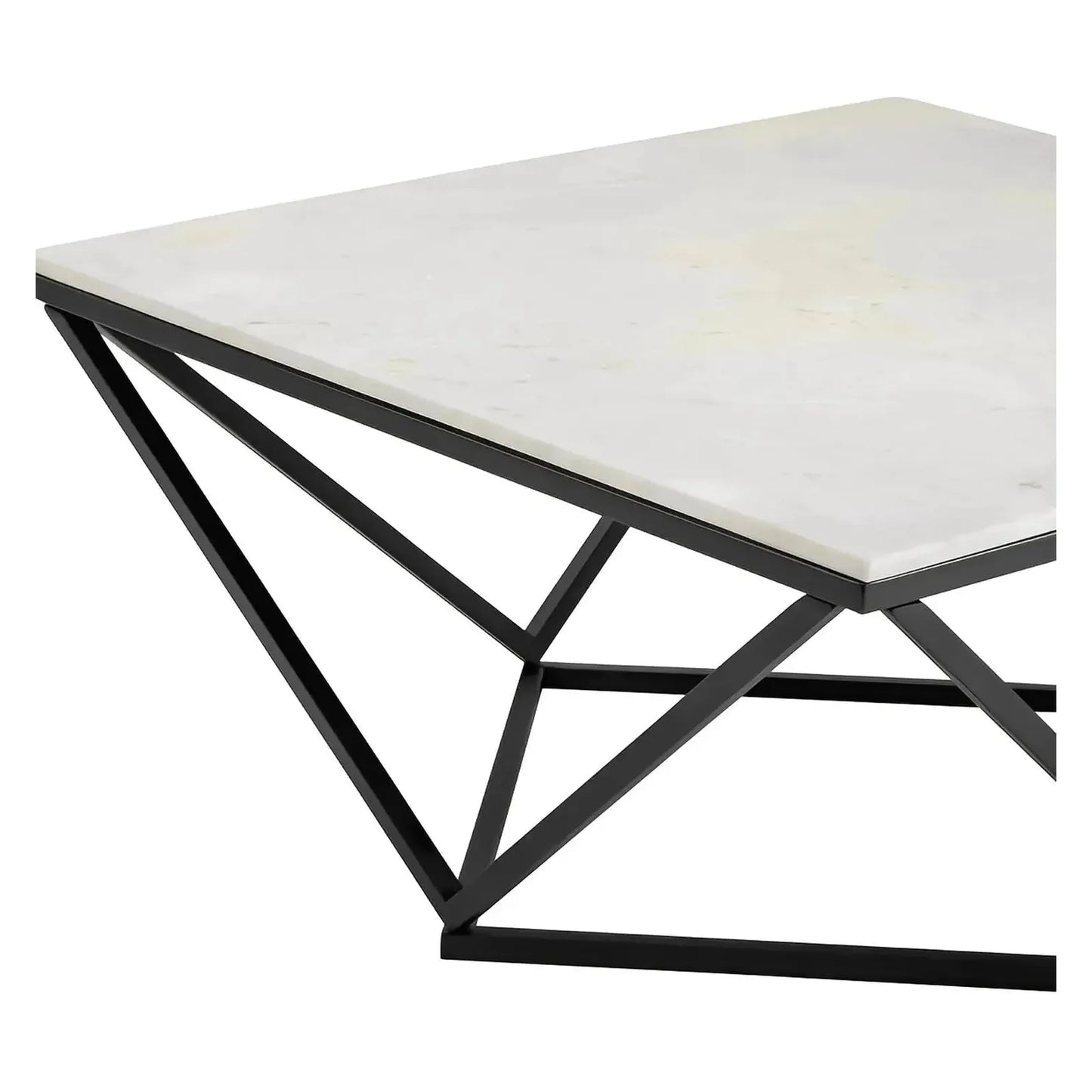 Somerset Geometric Marble Cocktail or Coffee Table