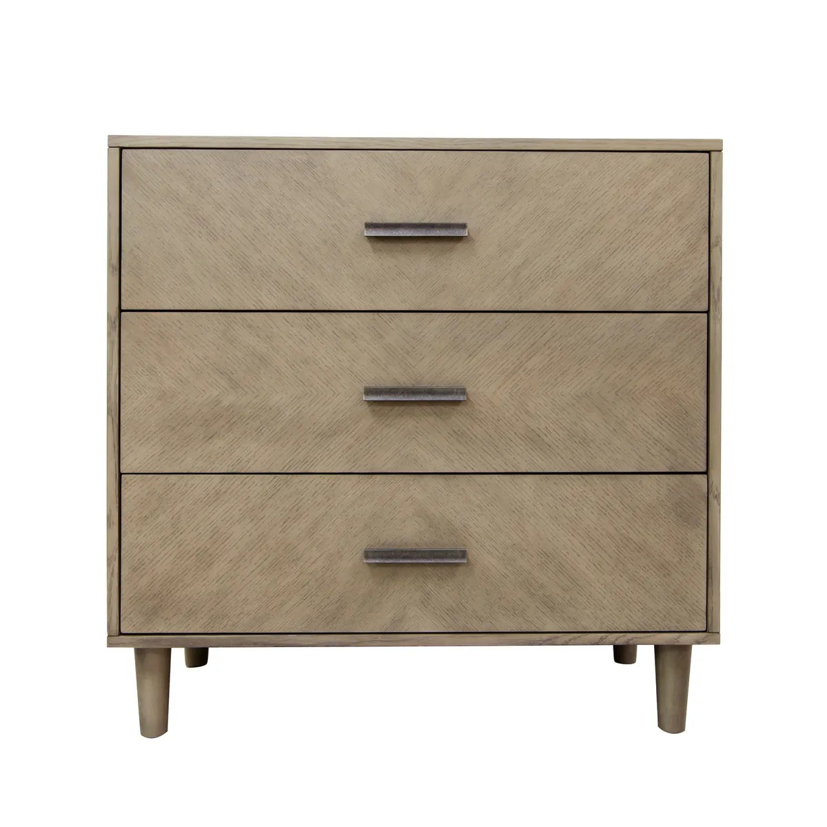 Boothbay Painted Brown Nightstands (2-Pack), Ash Veneer, Wood, Transitional, tapered legs, solid wood craftsmanship