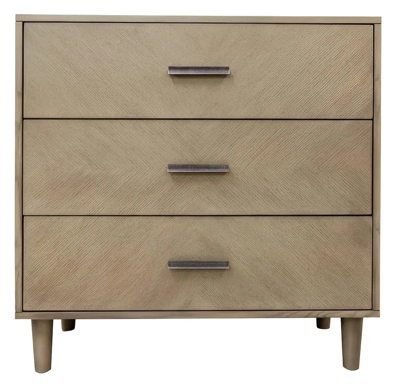 Boothbay Painted Brown Nightstands (2-Pack), Ash Veneer, Wood, Transitional, tapered legs, solid wood craftsmanship