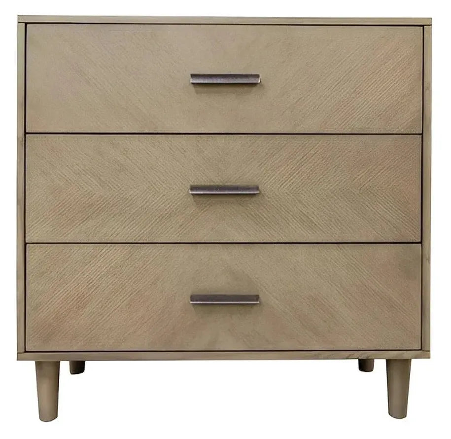 Boothbay Painted Brown Nightstands (2-Pack), Ash Veneer, Wood, Transitional, tapered legs, solid wood craftsmanship