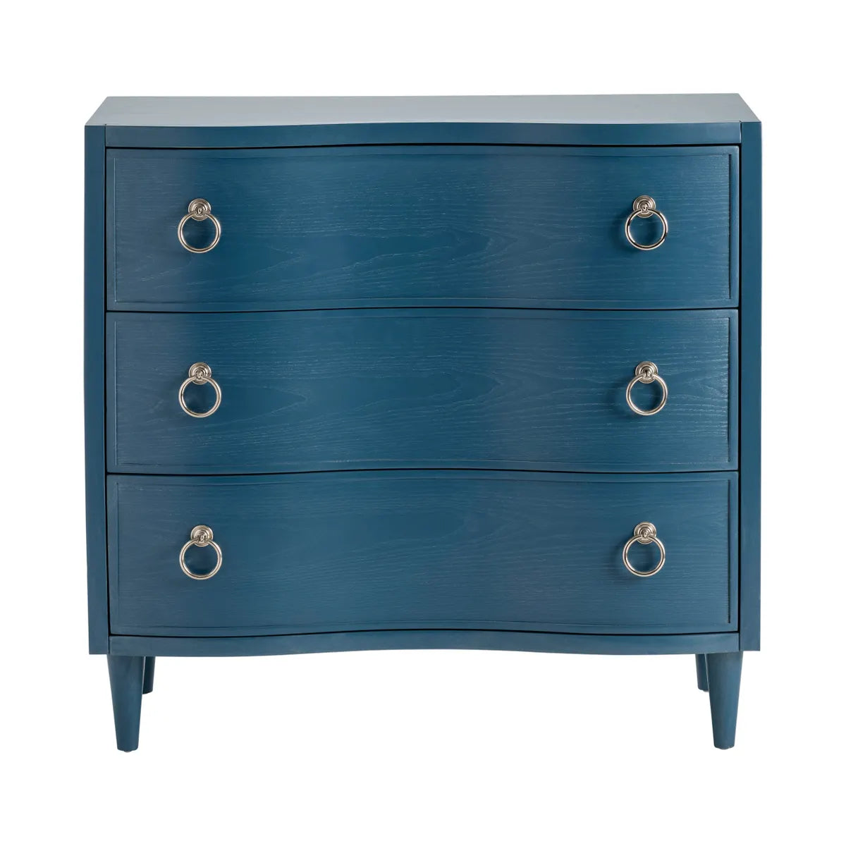 York Painted Blue Nightstands (2-Pack), Veneer, Wood, Transitional, tapered legs, solid wood craftsmanship