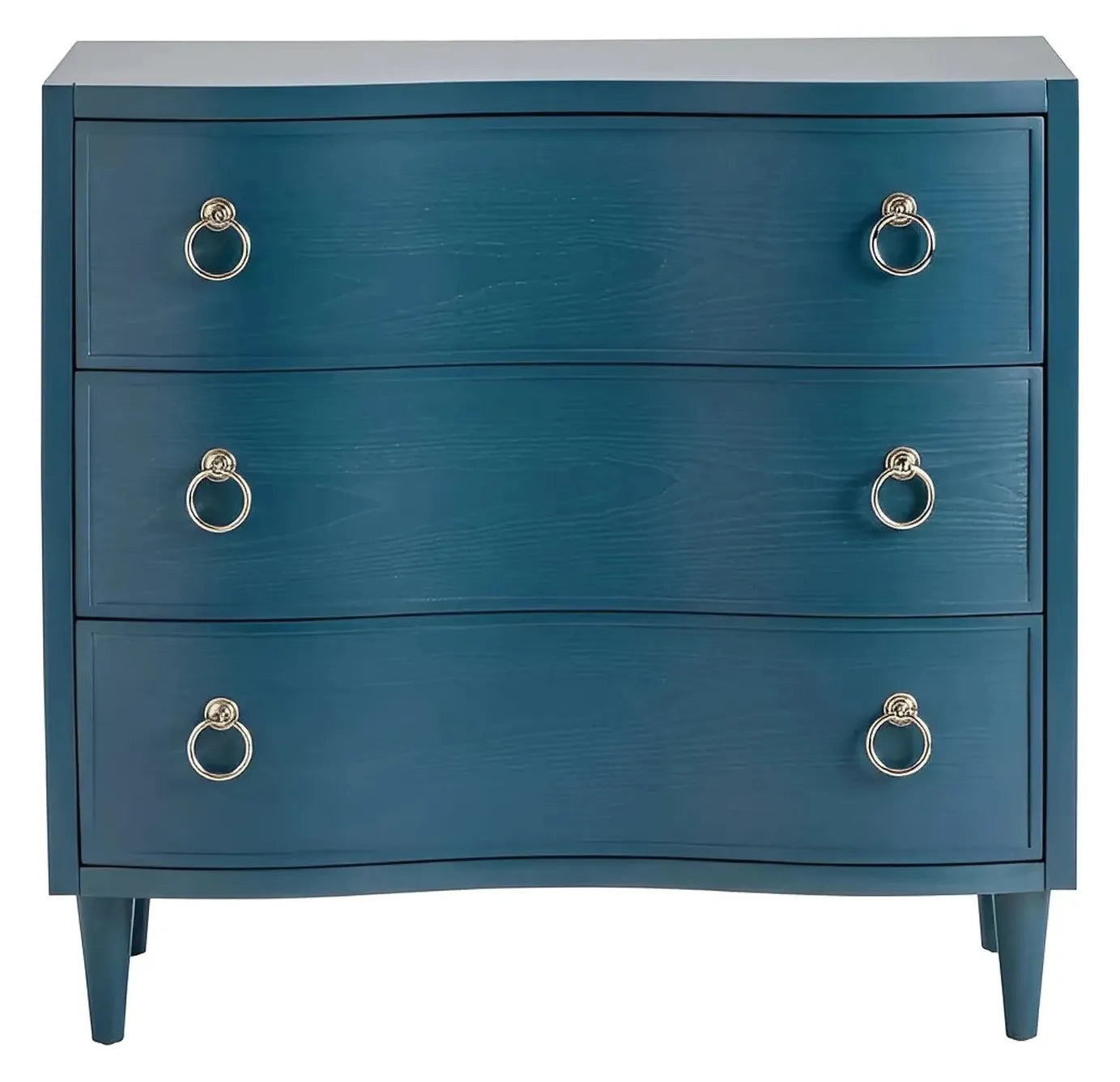 York Painted Blue Nightstands (2-Pack), Veneer, Wood, Transitional, tapered legs, solid wood craftsmanship