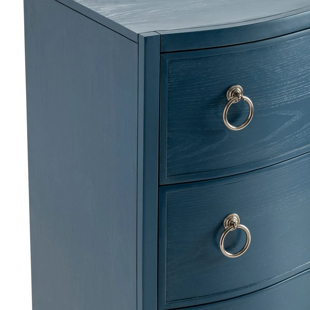 York Painted Blue Nightstands (2-Pack), Veneer, Wood, Transitional, tapered legs, solid wood craftsmanship