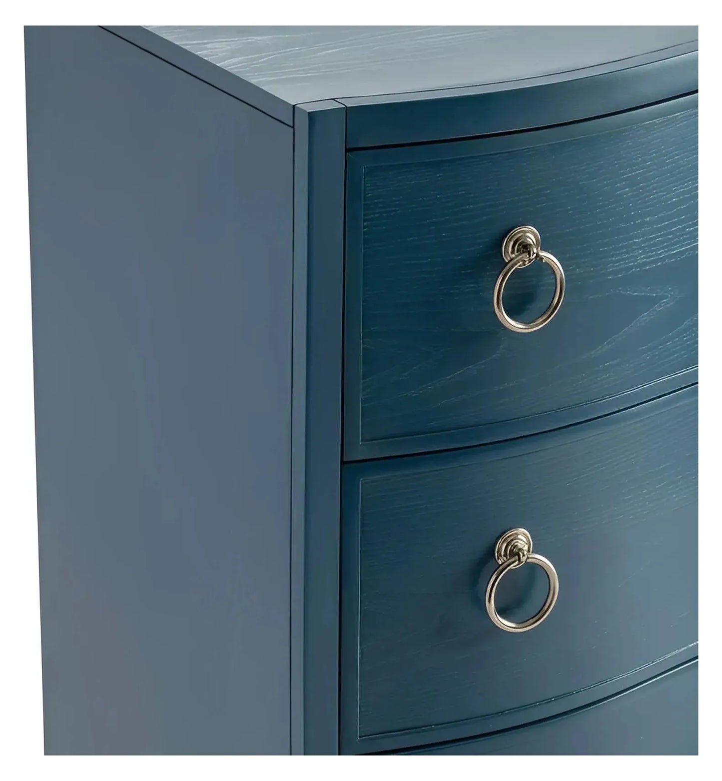York Painted Blue Nightstands (2-Pack), Veneer, Wood, Transitional, tapered legs, solid wood craftsmanship