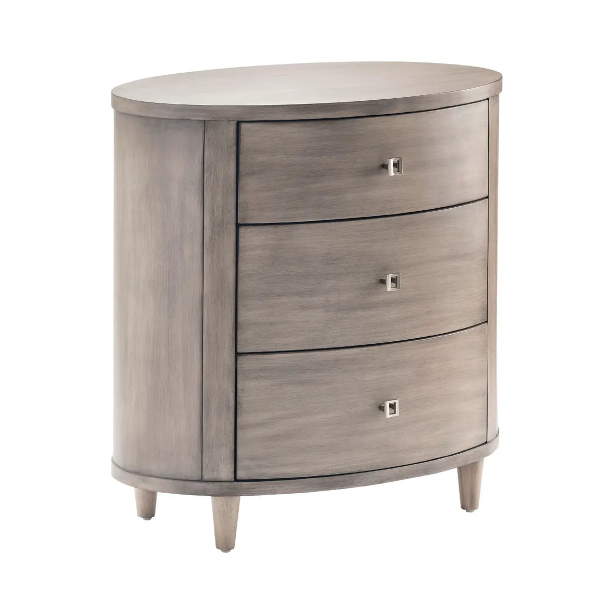 Monhegan Painted Grey Nightstands (2-Pack), Wood, Transitional, tapered legs, solid wood craftsmanship