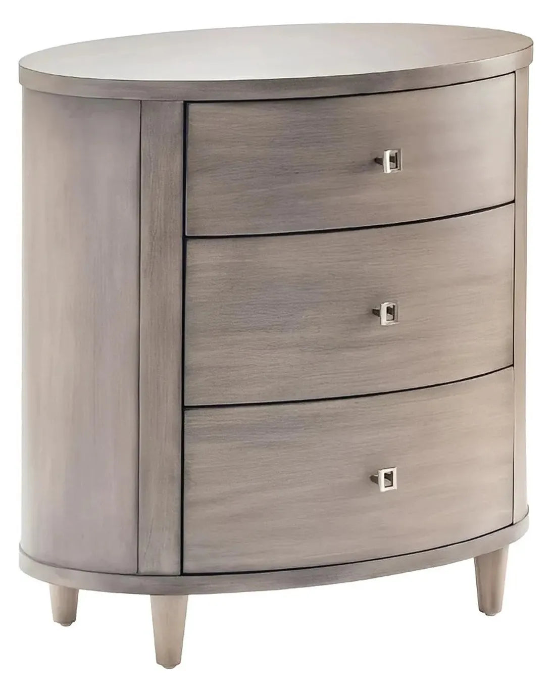 Monhegan Painted Grey Nightstands (2-Pack), Wood, Transitional, tapered legs, solid wood craftsmanship