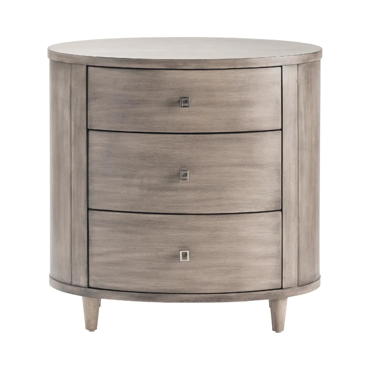 Monhegan Painted Grey Nightstands (2-Pack), Wood, Transitional, tapered legs, solid wood craftsmanship