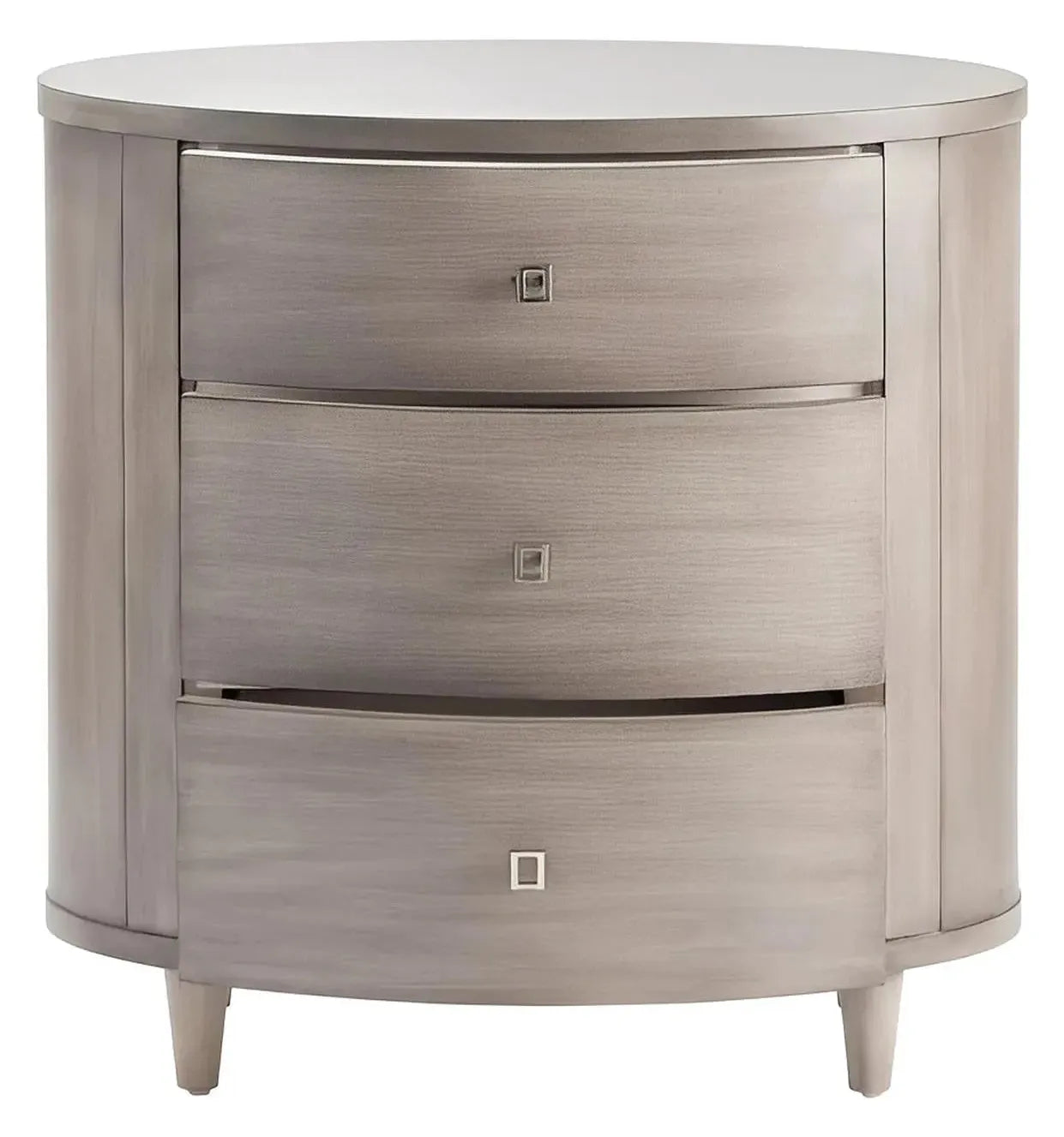 Monhegan Painted Grey Nightstands (2-Pack), Wood, Transitional, tapered legs, solid wood craftsmanship