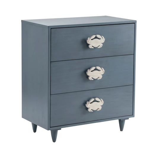 Lancaster Painted Blue Nightstands (2-Pack), Mdf, Wood, Coastal, solid wood craftsmanship, durable construction