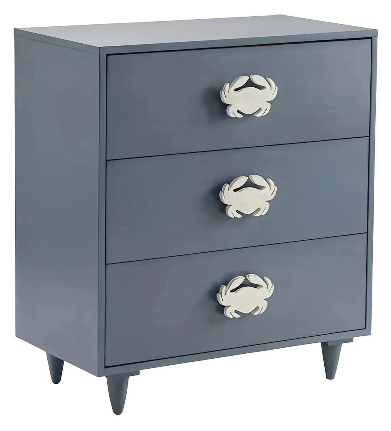 Lancaster Painted Blue Nightstands (2-Pack), Mdf, Wood, Coastal, solid wood craftsmanship, durable construction