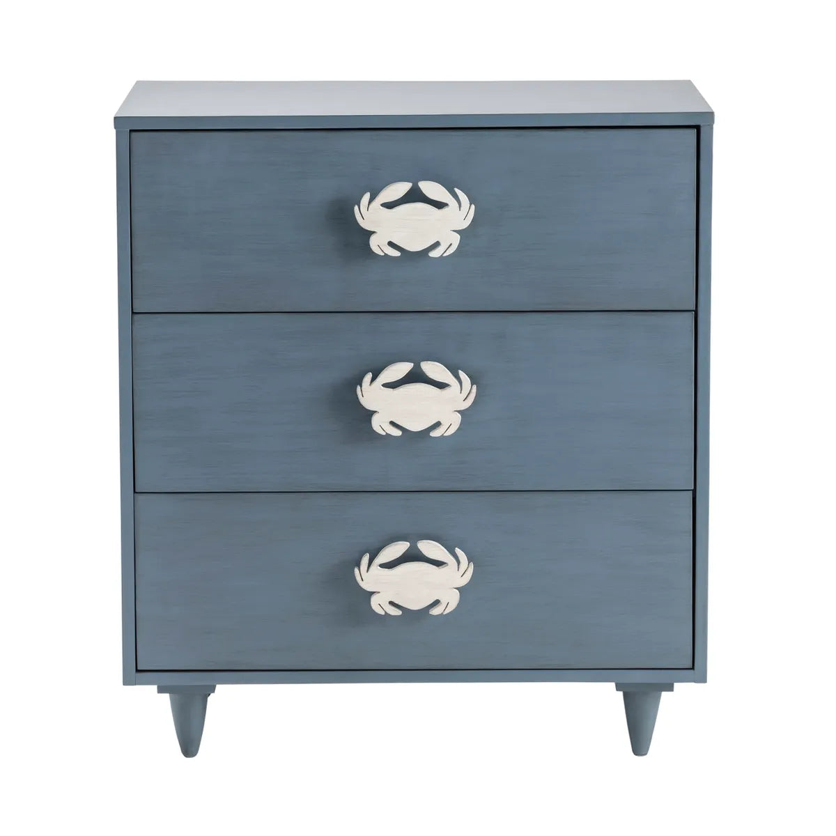 Lancaster Painted Blue Nightstands (2-Pack), Mdf, Wood, Coastal, solid wood craftsmanship, durable construction