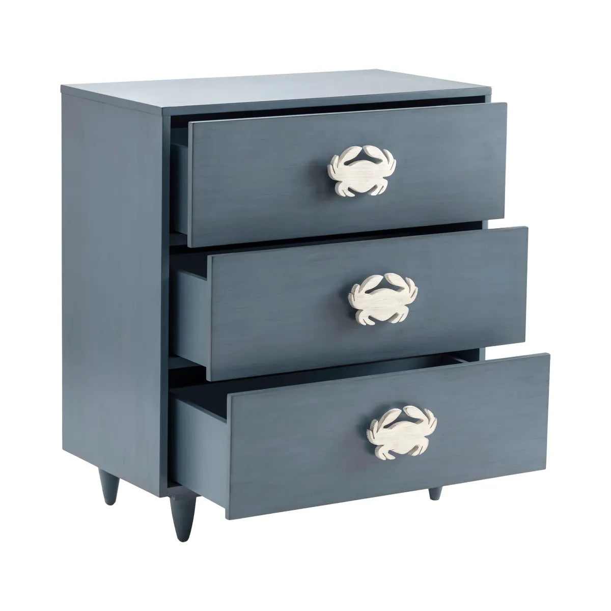 Lancaster Painted Blue Nightstands (2-Pack), Mdf, Wood, Coastal, solid wood craftsmanship, durable construction