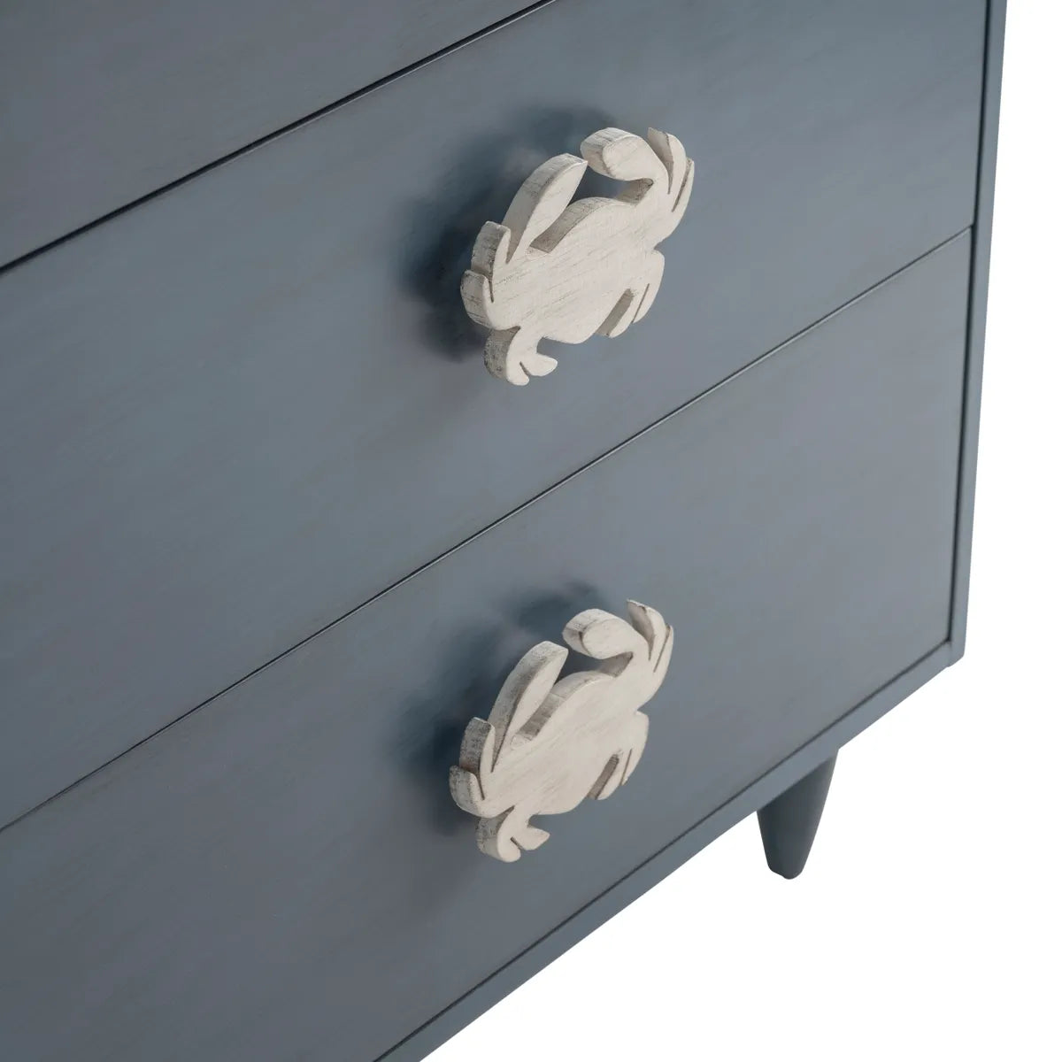Lancaster Painted Blue Nightstands (2-Pack), Mdf, Wood, Coastal, solid wood craftsmanship, durable construction