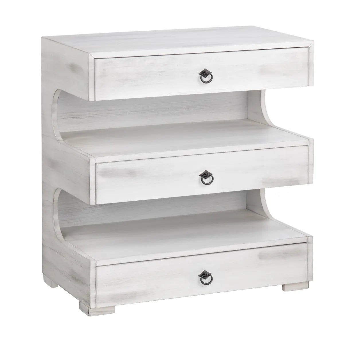 Bar Harbor Painted Grey Nightstands (2-Pack), Mdf, Wood, Transitional, tapered legs, solid wood craftsmanship