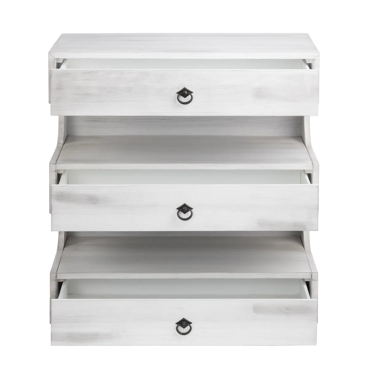 Bar Harbor Painted Grey Nightstands (2-Pack), Mdf, Wood, Transitional, tapered legs, solid wood craftsmanship