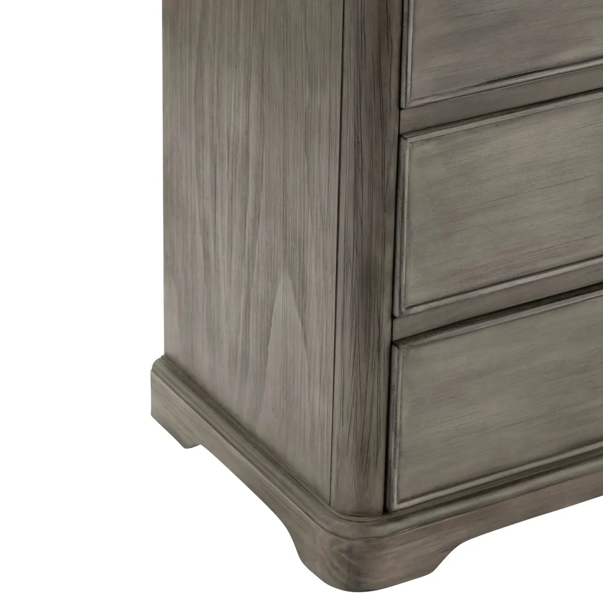Hanover Painted Grey Nightstands (2-Pack), Wood, Transitional, tapered legs, solid wood craftsmanship